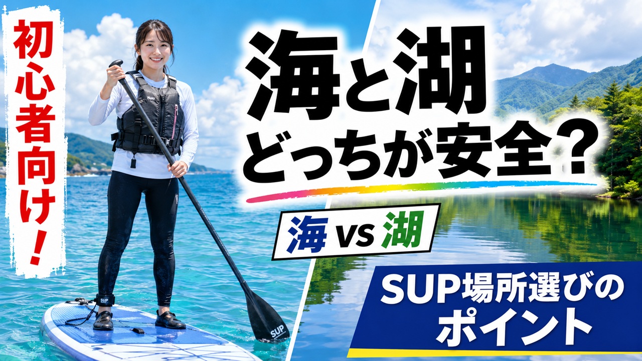 SUP初心者向けに海と湖の安全性を比較