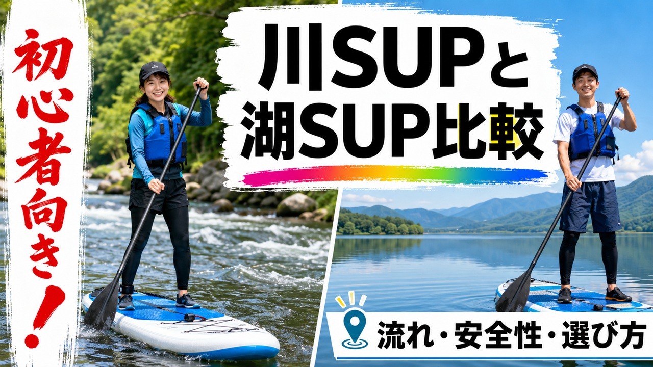 川SUPと湖SUPの違いを初心者向けに比較する
