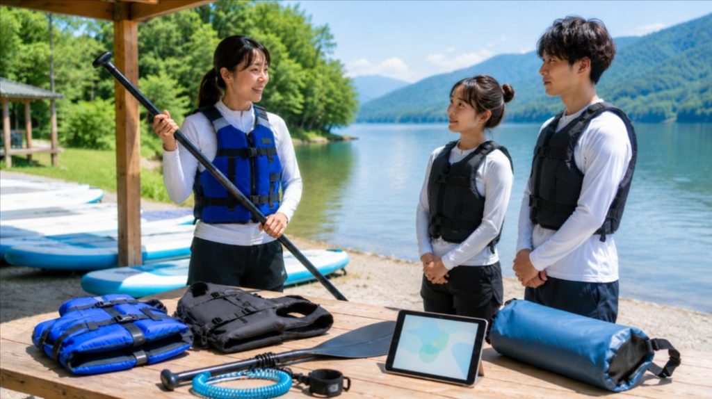 川SUPと湖SUPを予約する前に確認したい安全項目